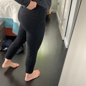 Cropped low rise jeans